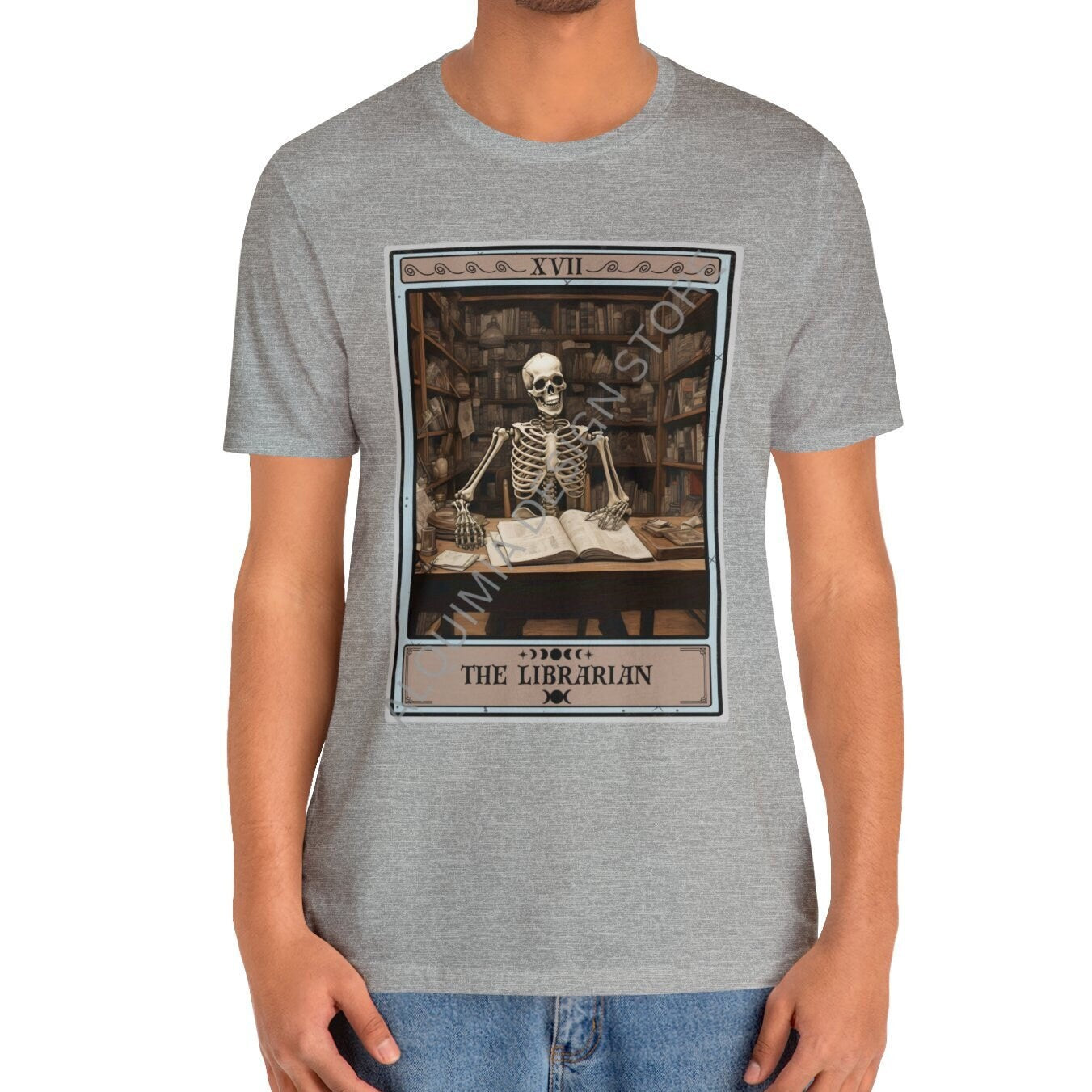 The Librarian Tarot Card Shirt, Library Book Lover