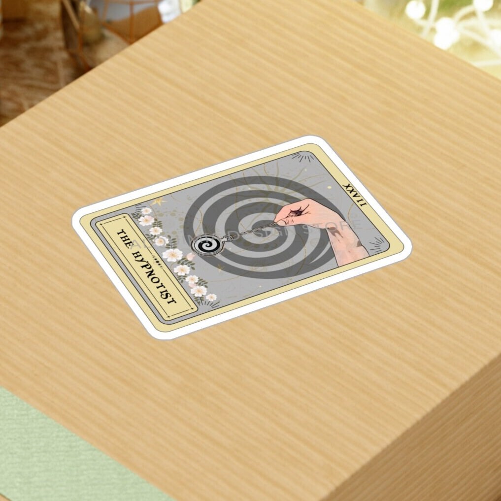 The Hypnotist Tarot Card Sticker, Hypnotherapist