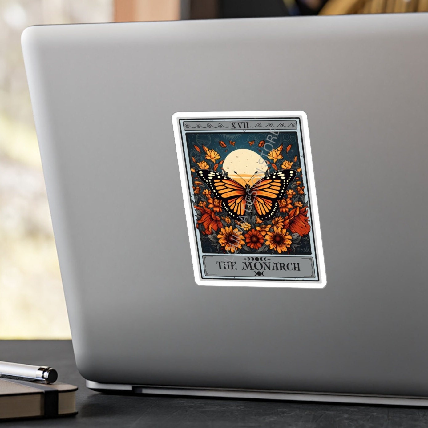 The Monarch Tarot Card Sticker, Butterfly