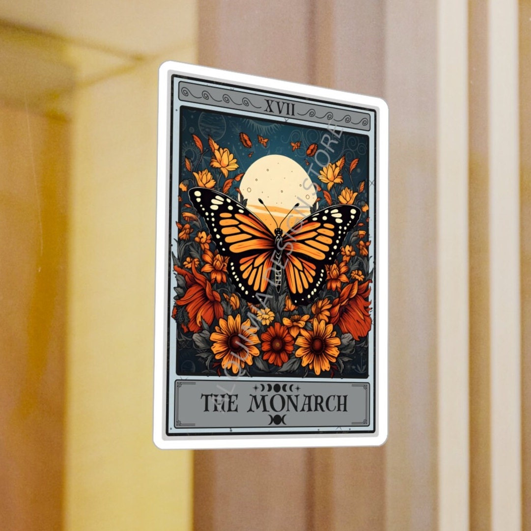 The Monarch Tarot Card Sticker, Butterfly