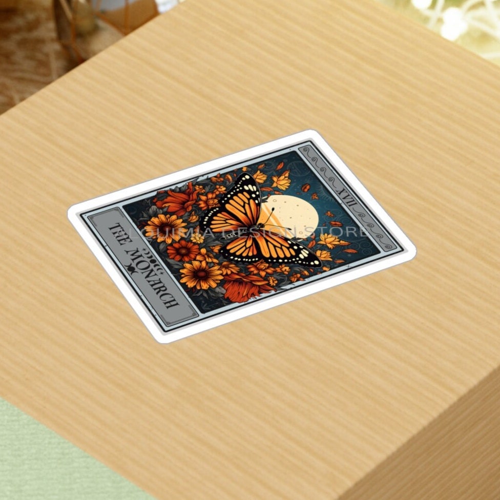 The Monarch Tarot Card Sticker, Butterfly