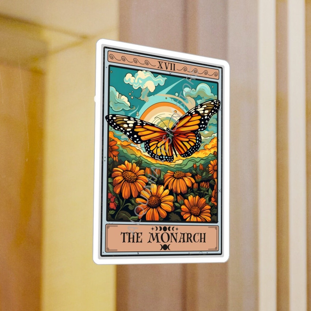 The Monarch Tarot Card Sticker 3" x 4"