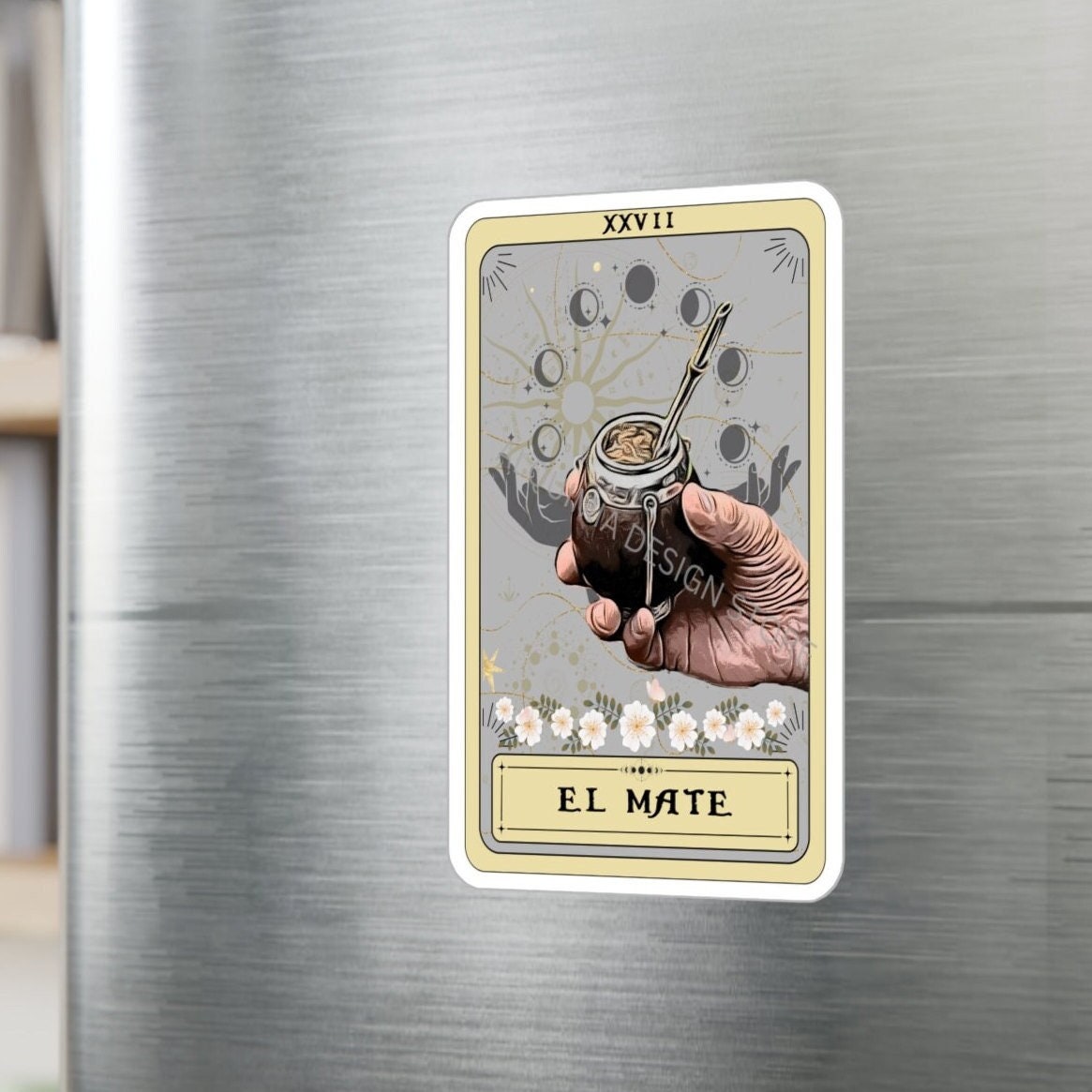 El Mate Tarot Card Sticker 3" x 4" Yerba Mate Lover