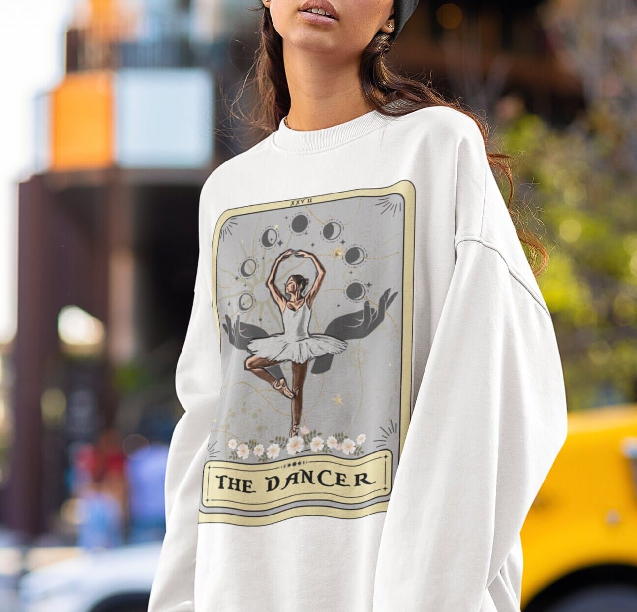 The Dancer Tarot Card Sweatshirt, Dancing