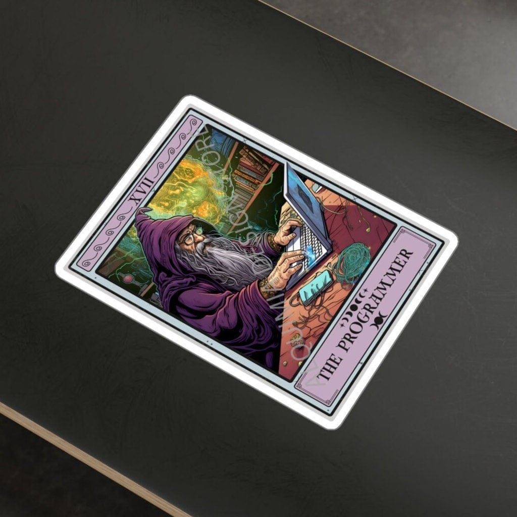 The Programmer Tarot Card Sticker 3" x 4"