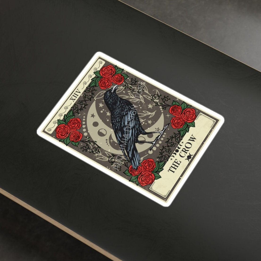 The Crow Tarot Card Sticker 3" x 4"