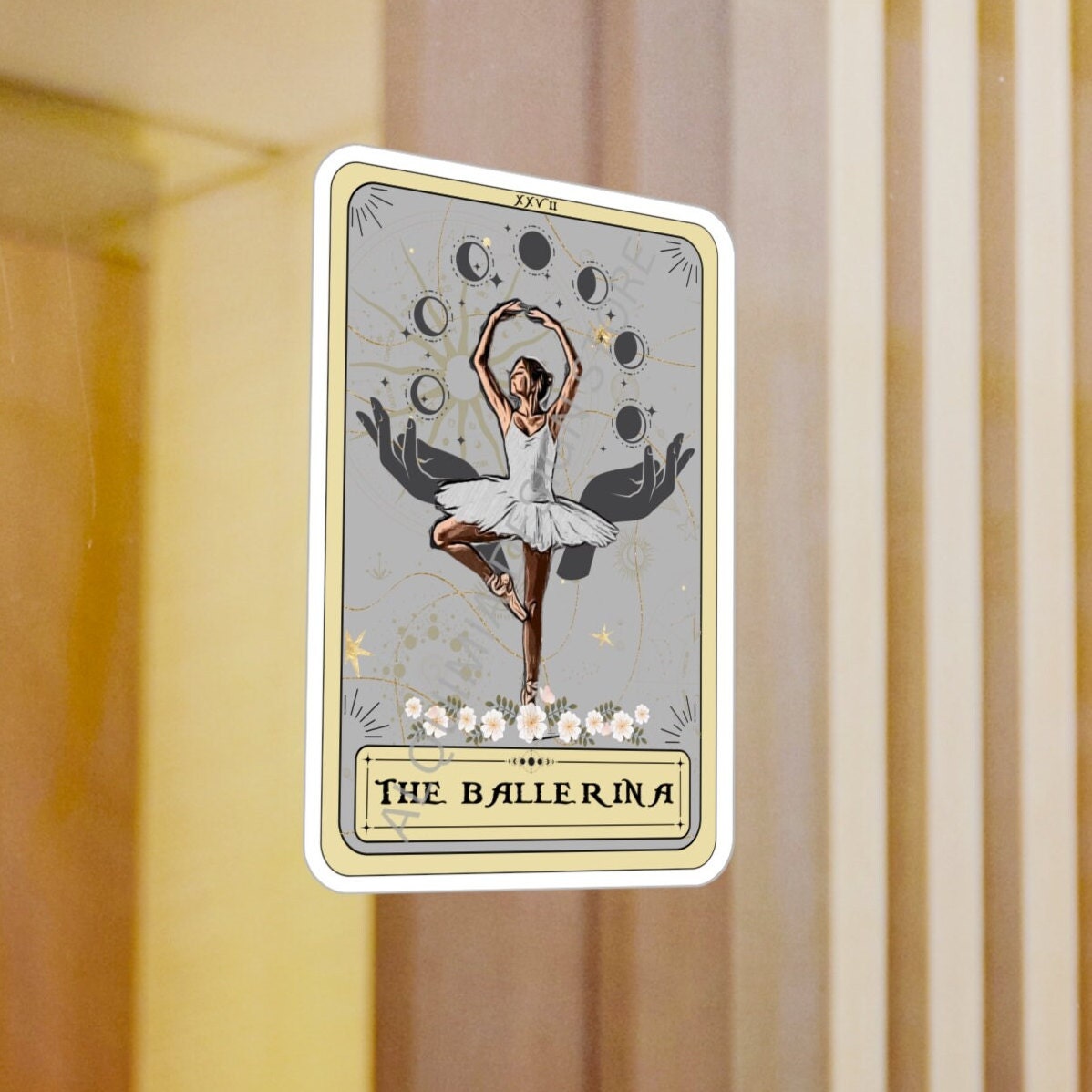 The Ballerina Tarot Card Sticker 3" x 4"