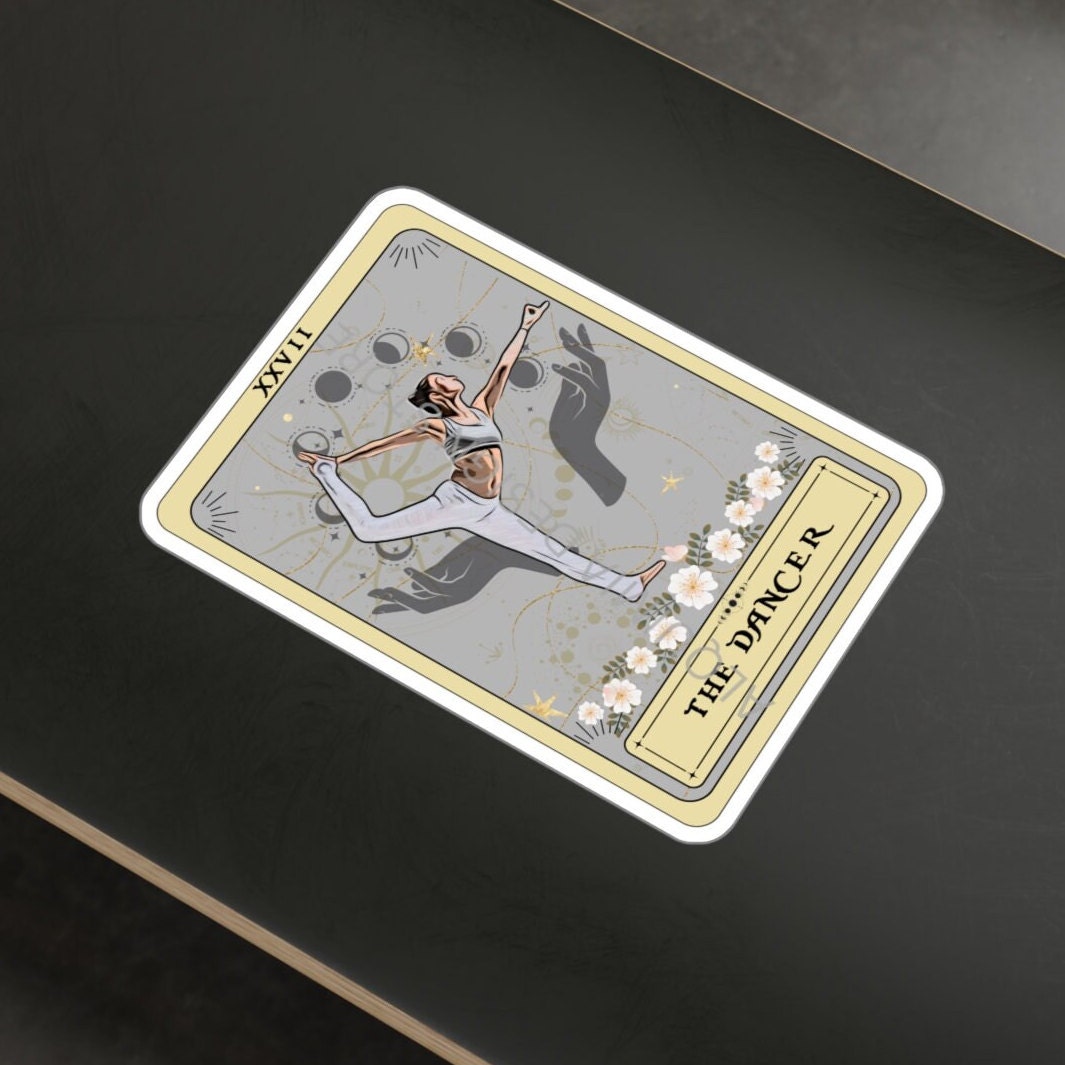 The Dancer Tarot Card Sticker 3" x 4" Yoga Sticker