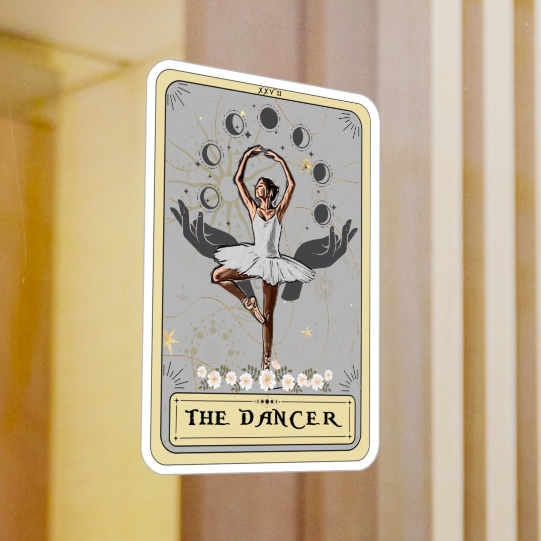 The Dancer Tarot Card Sticker 3" x 4"