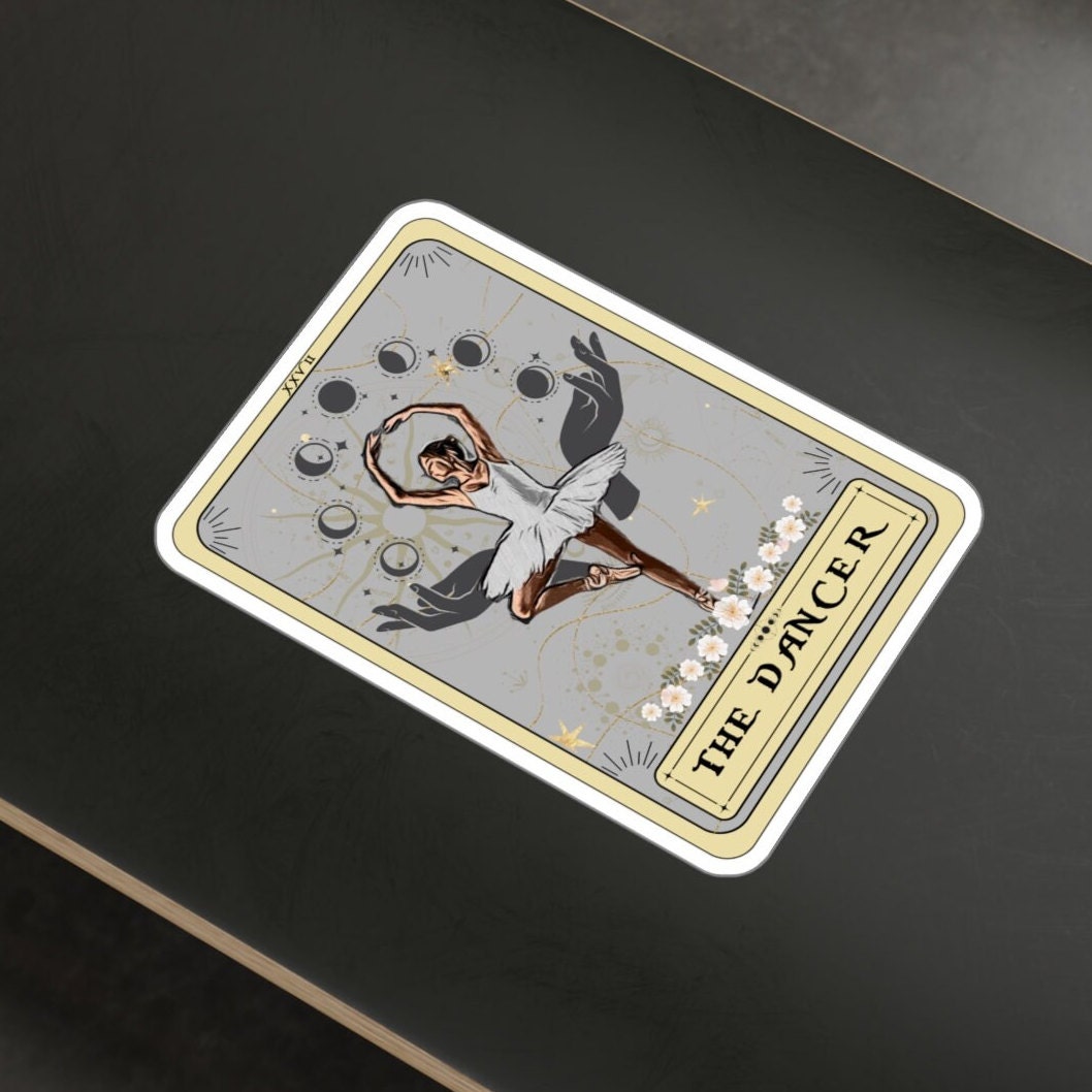 The Dancer Tarot Card Sticker 3" x 4"