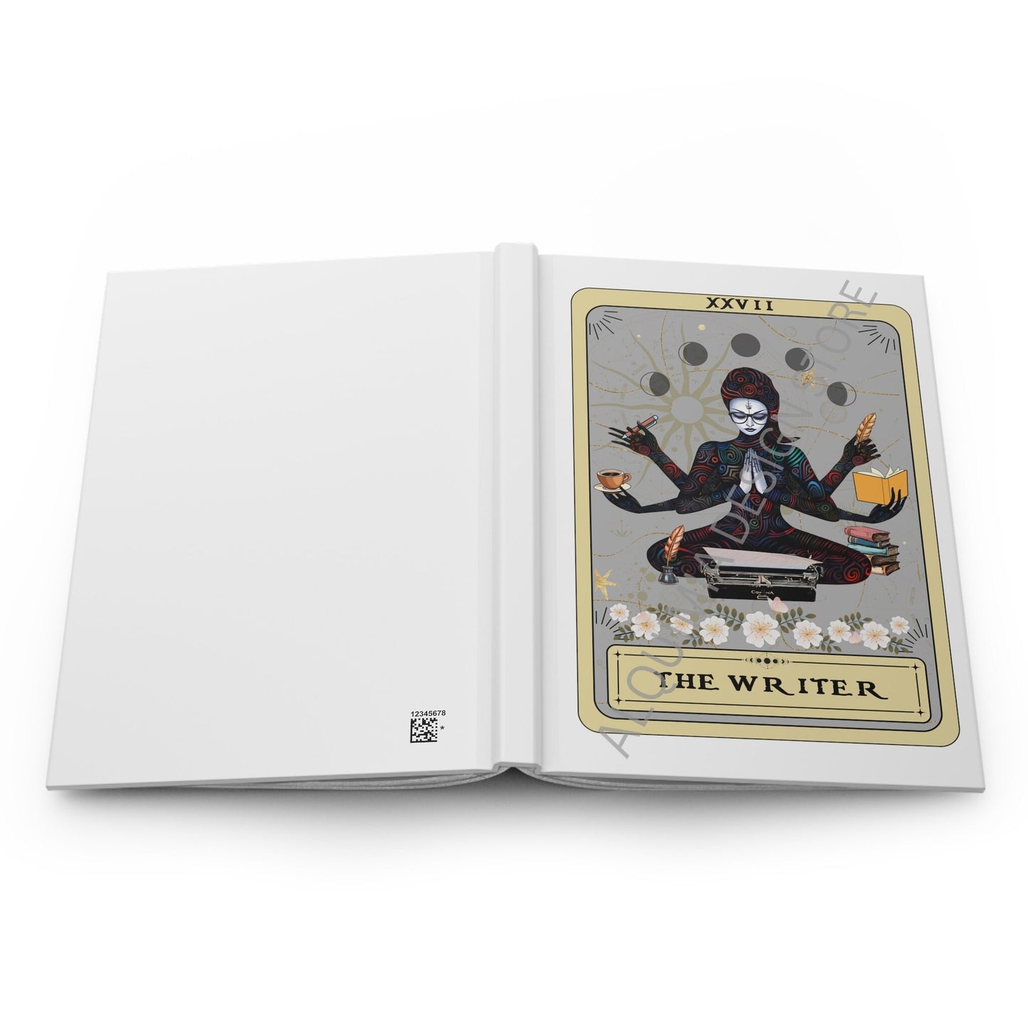 The Writer Tarot Card Journal, Writing Goddess 6" x 8" Author Notebook