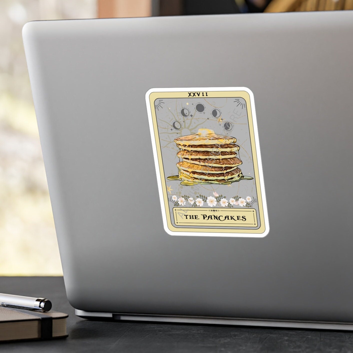 The Pancakes Tarot Card Sticker 3" x 4" Breakfast
