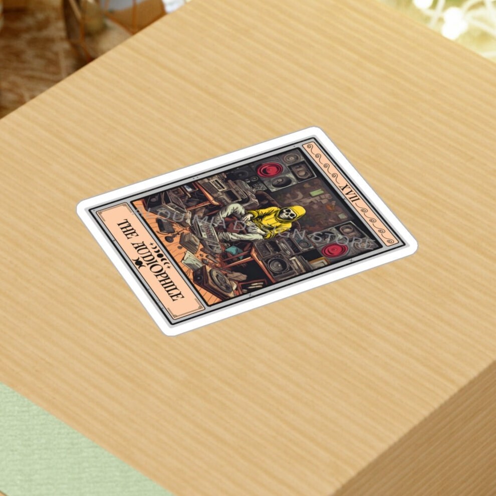 The Audiophile Tarot Card Sticker 3" x 4"