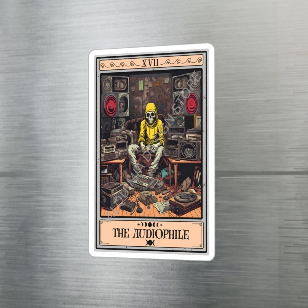 The Audiophile Tarot Card Sticker 3" x 4"