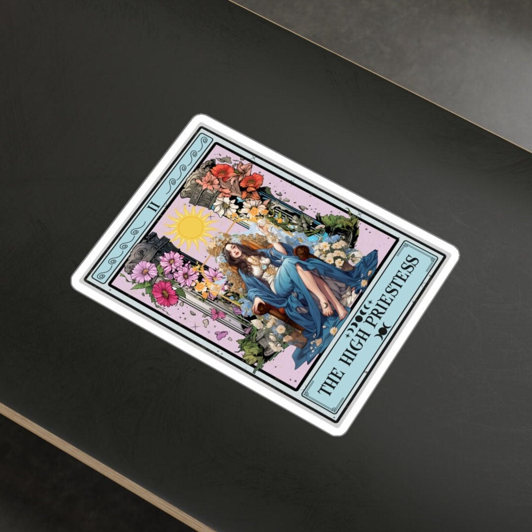 High Priestess Tarot Card Sticker 3" x 4"