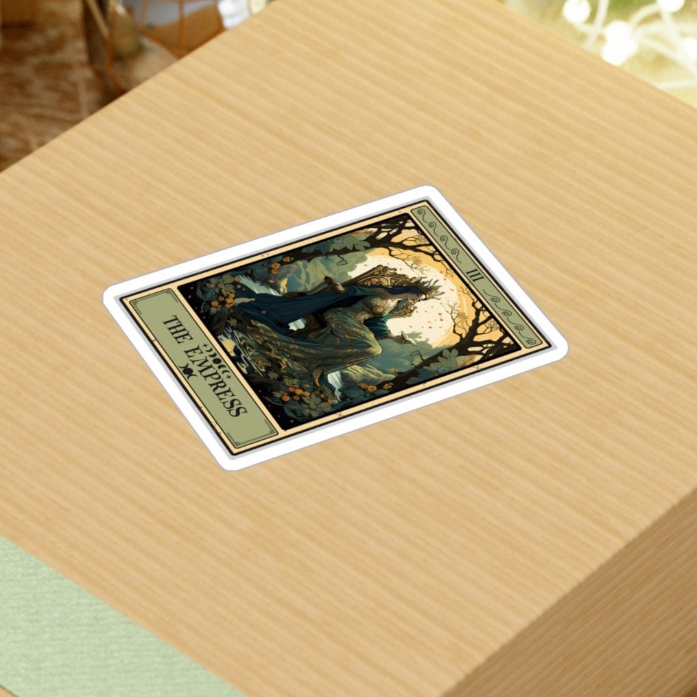 The Empress Tarot Card Sticker, 3" x 4"