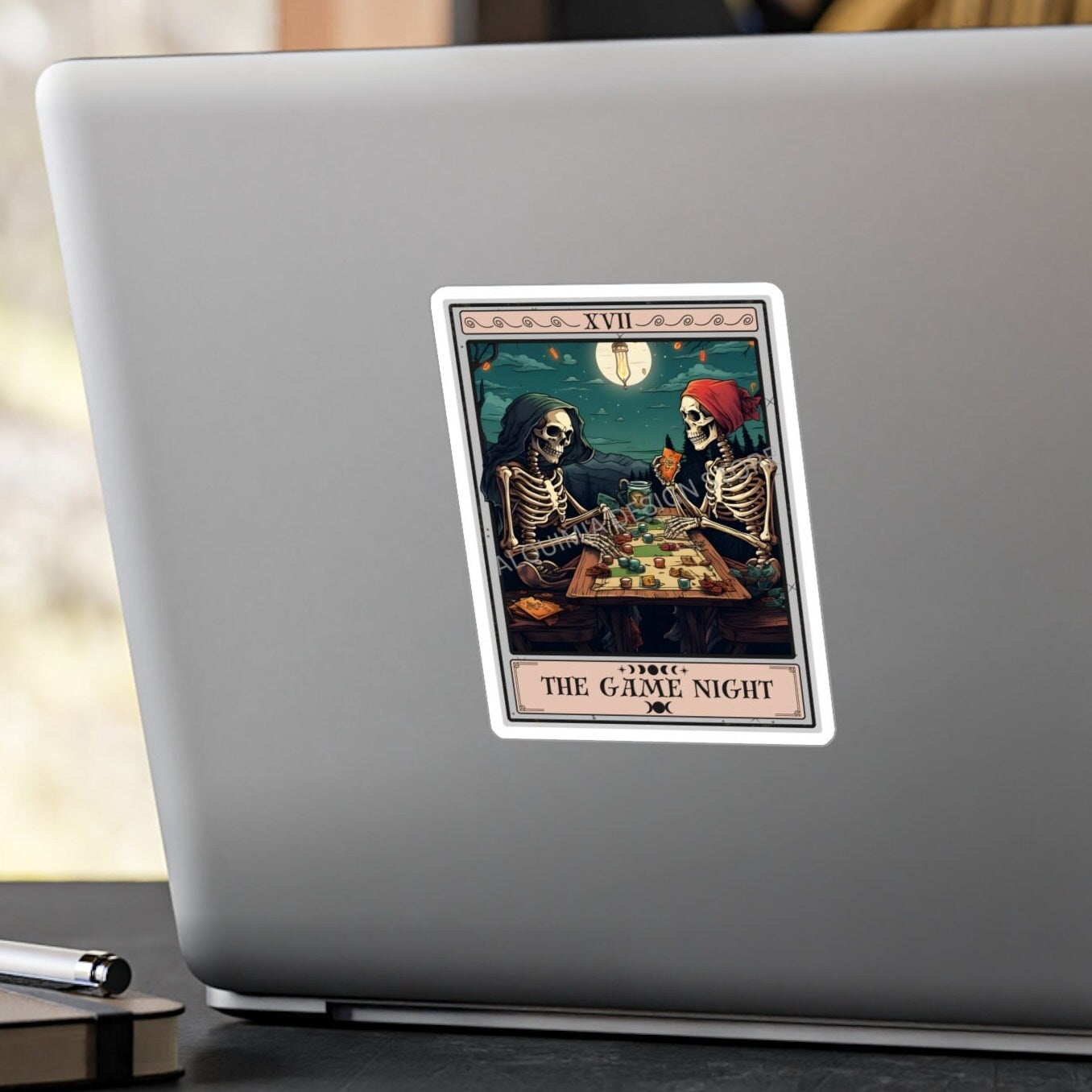 The Game Night Tarot Card Sticker 3" x 4"
