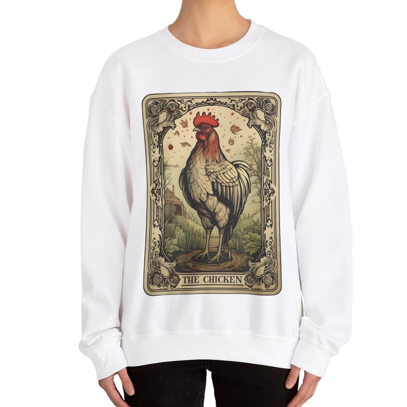 The Chicken Tarot Card Sweatshirt