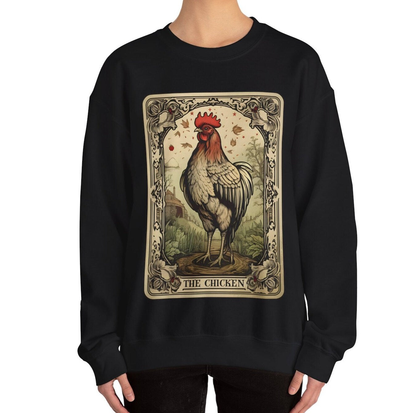 The Chicken Tarot Card Sweatshirt