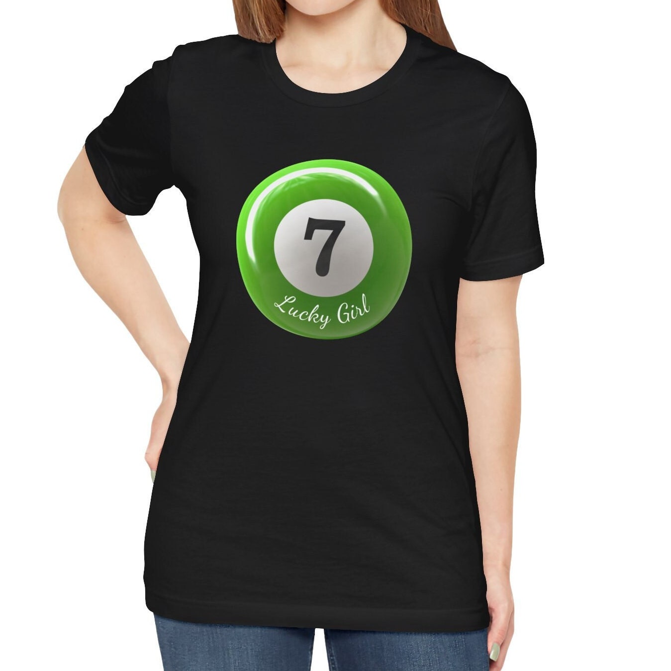 Lucky Girl 7 Green Ball Shirt
