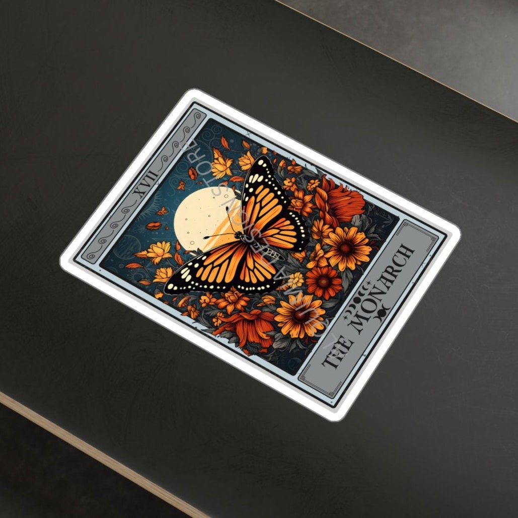 The Monarch Tarot Card Sticker, Butterfly