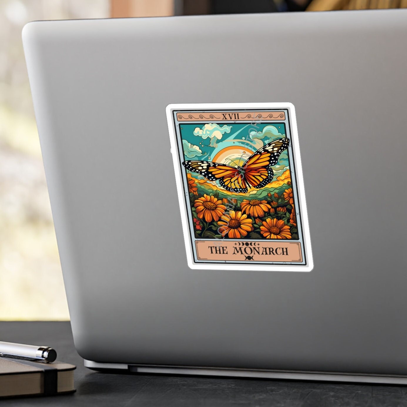 The Monarch Tarot Card Sticker 3" x 4"