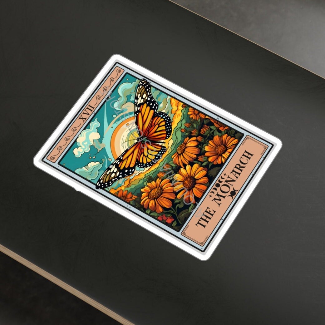 The Monarch Tarot Card Sticker 3" x 4"