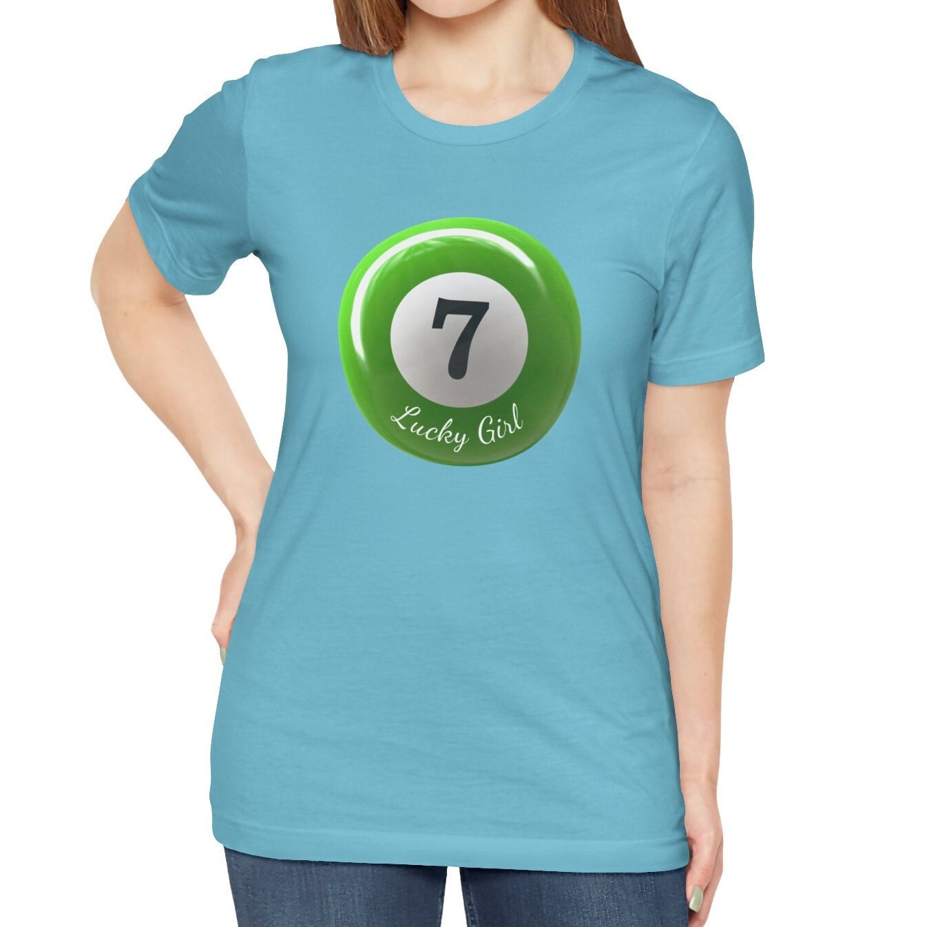 Lucky Girl 7 Green Ball Shirt