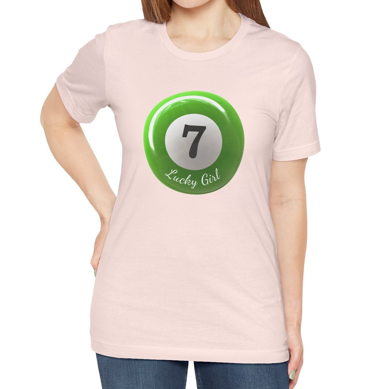 Lucky Girl 7 Green Ball Shirt