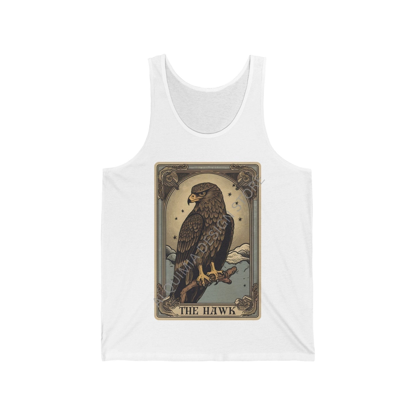 The Hawk Tarot Card Tank Top, Birds of Prey