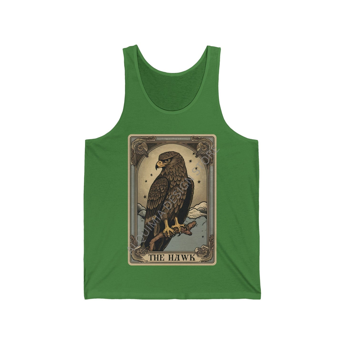The Hawk Tarot Card Tank Top, Birds of Prey