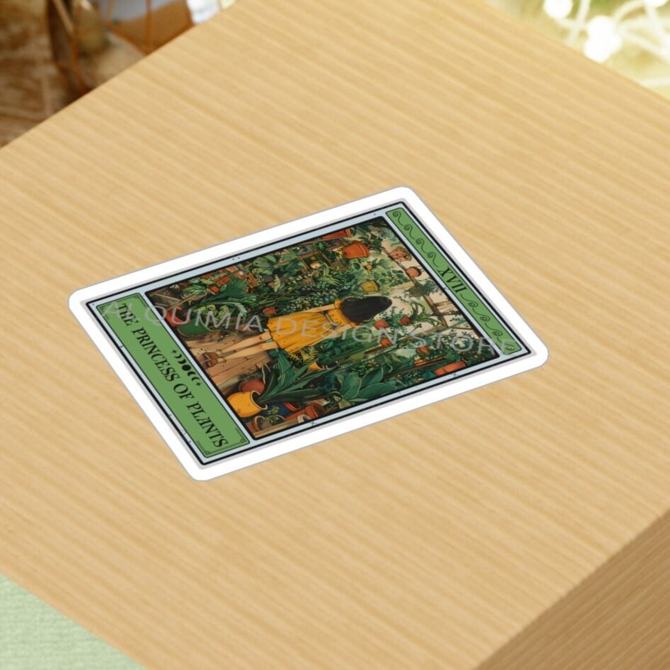 The Princess of Plants Tarot Card Sticker 3" x 4"