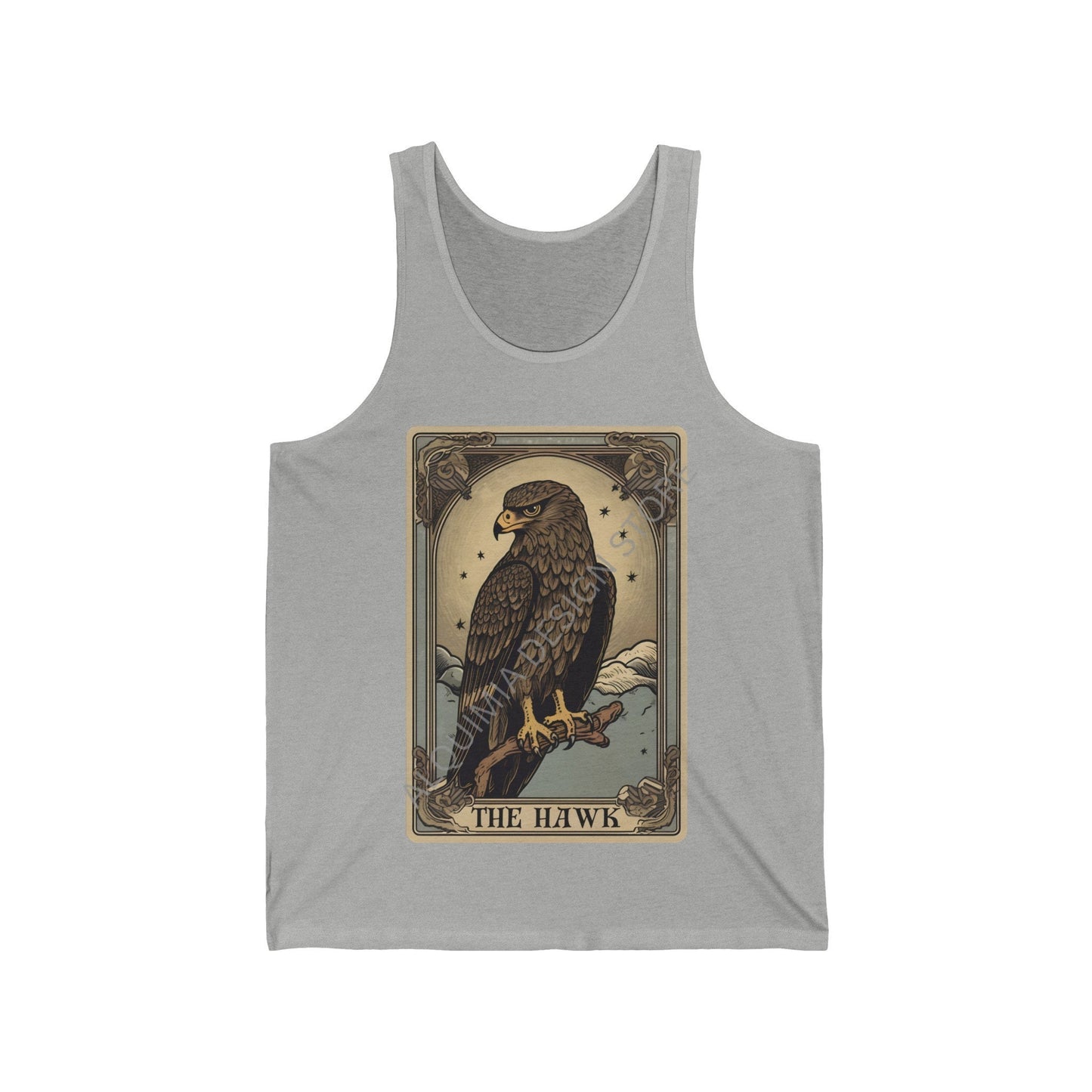 The Hawk Tarot Card Tank Top, Birds of Prey
