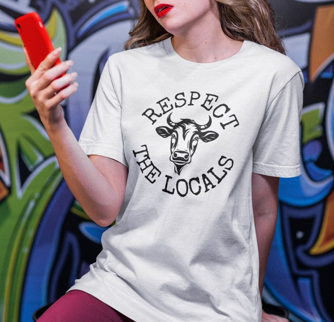 Respect the Locals Cow Shirt