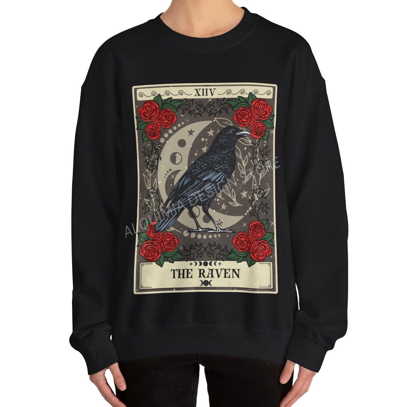 The Raven Tarot Card Sweatshirt