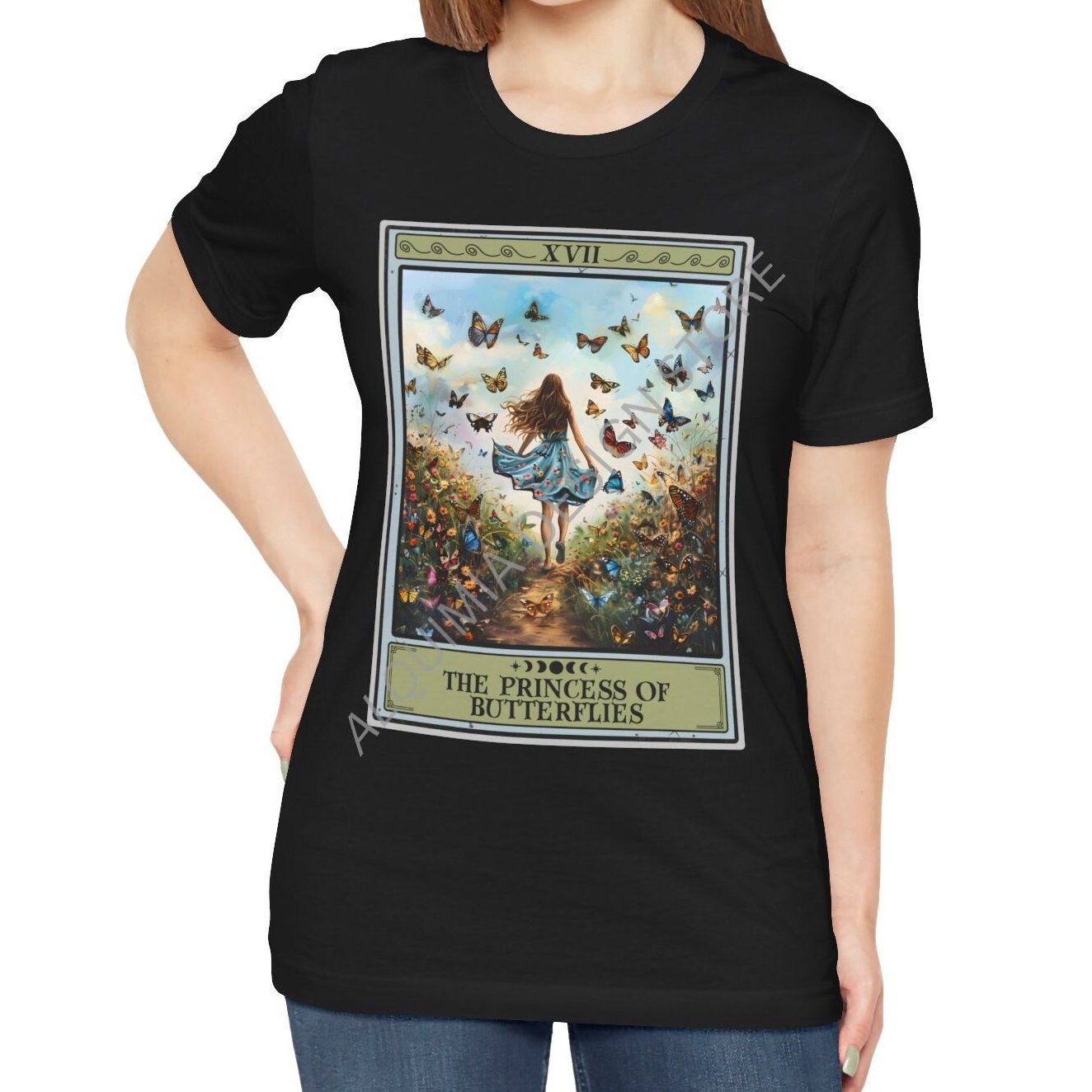 The Princess Of Butterflies Tarot Card Shirt