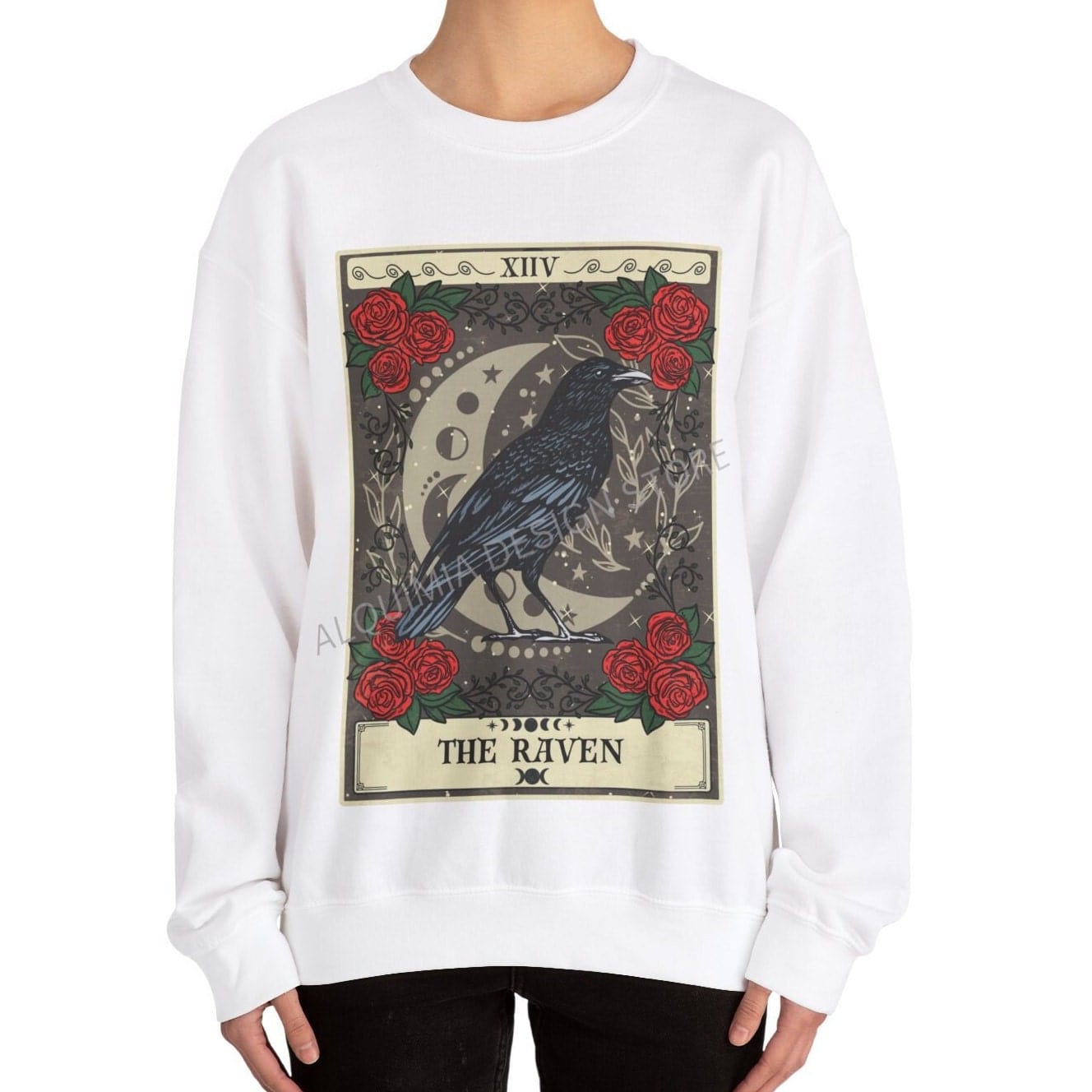 The Raven Tarot Card Sweatshirt