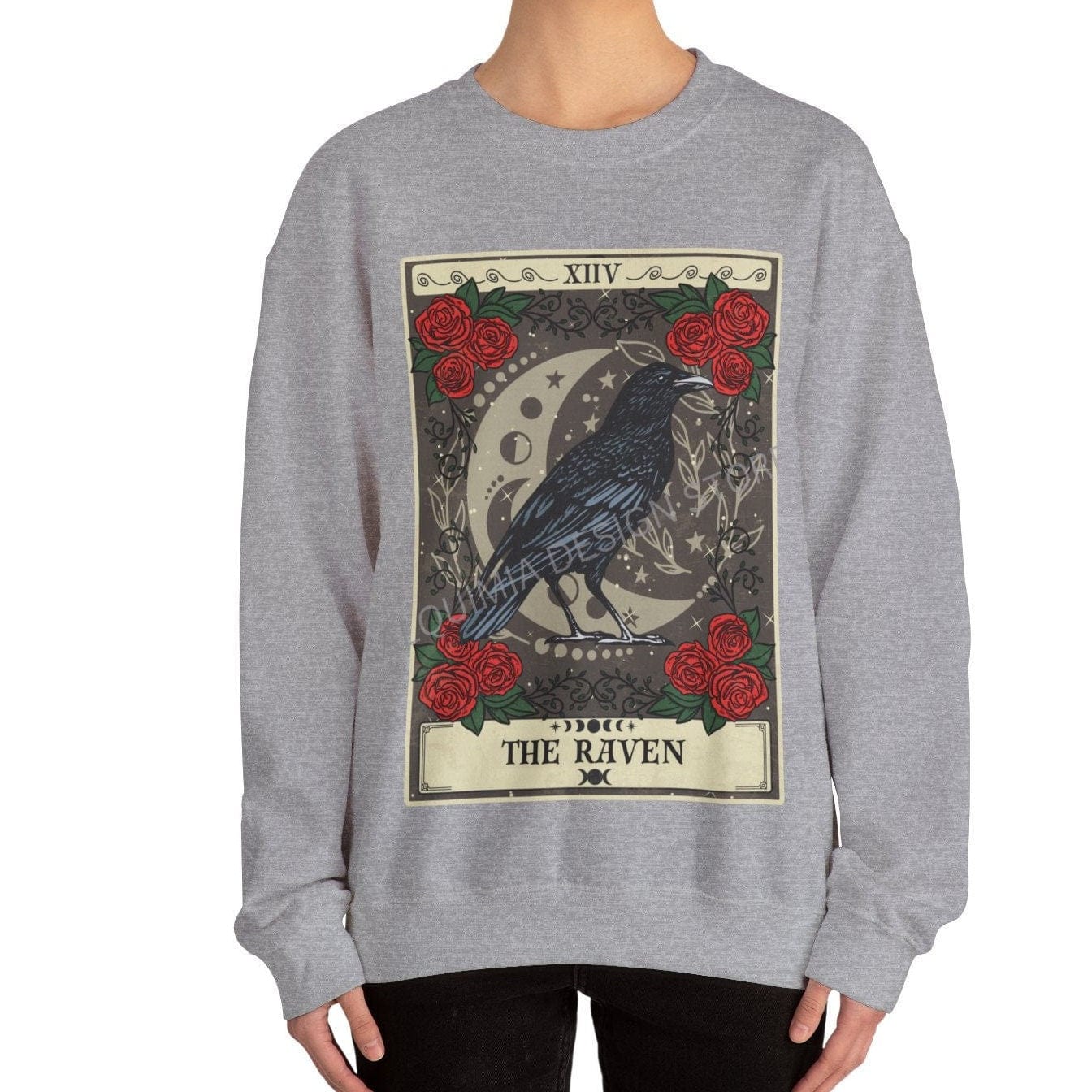 The Raven Tarot Card Sweatshirt