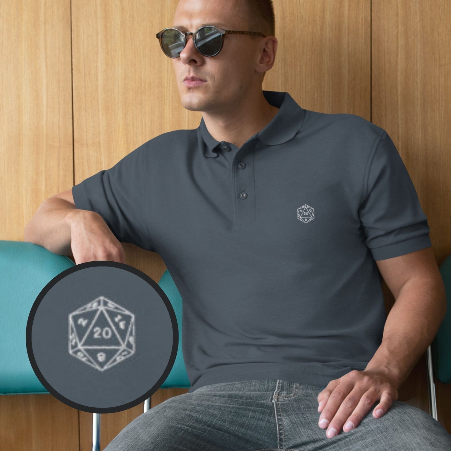 DND Dice Polo Shirt For Mens