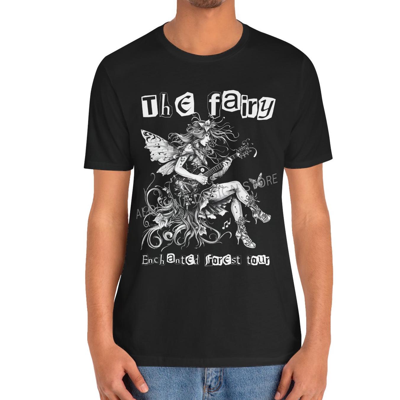 The Fairy Enchanted Forest Tour Shirt, Fairycore Guitarist