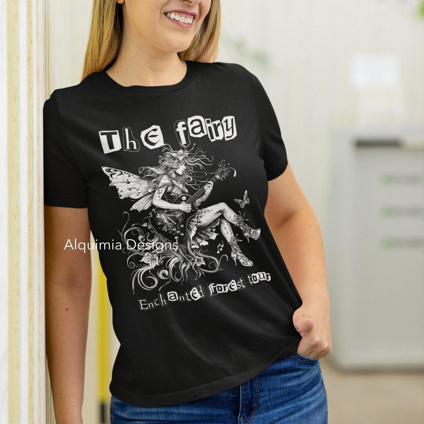The Fairy Enchanted Forest Tour Shirt, Fairycore Guitarist