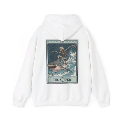 The Surfer Tarot Card Hoodie, Surfing Hoodie for Surfer, Beach Lover Ocean Life