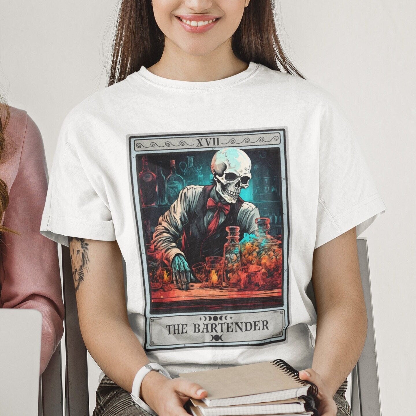 Bartender Shirt, Bartender Tarot Card Shirt Bartending Gifts for Bartender Gifts
