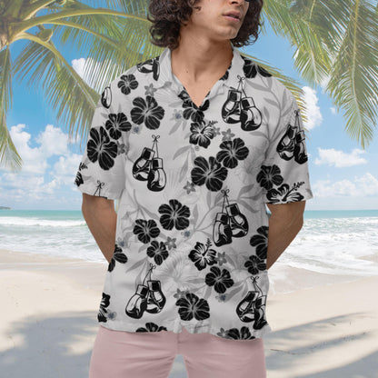 Boxing Hawaiian Shirt, Boxer Shirt Box Short-sleeve Hawaiian Shirt Boxing Gloves Shirt