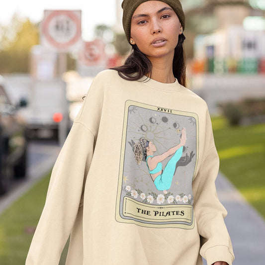Pilates Sweatshirt, The Pilates Tarot Card Sweatshirt, Pilates Lover Gift