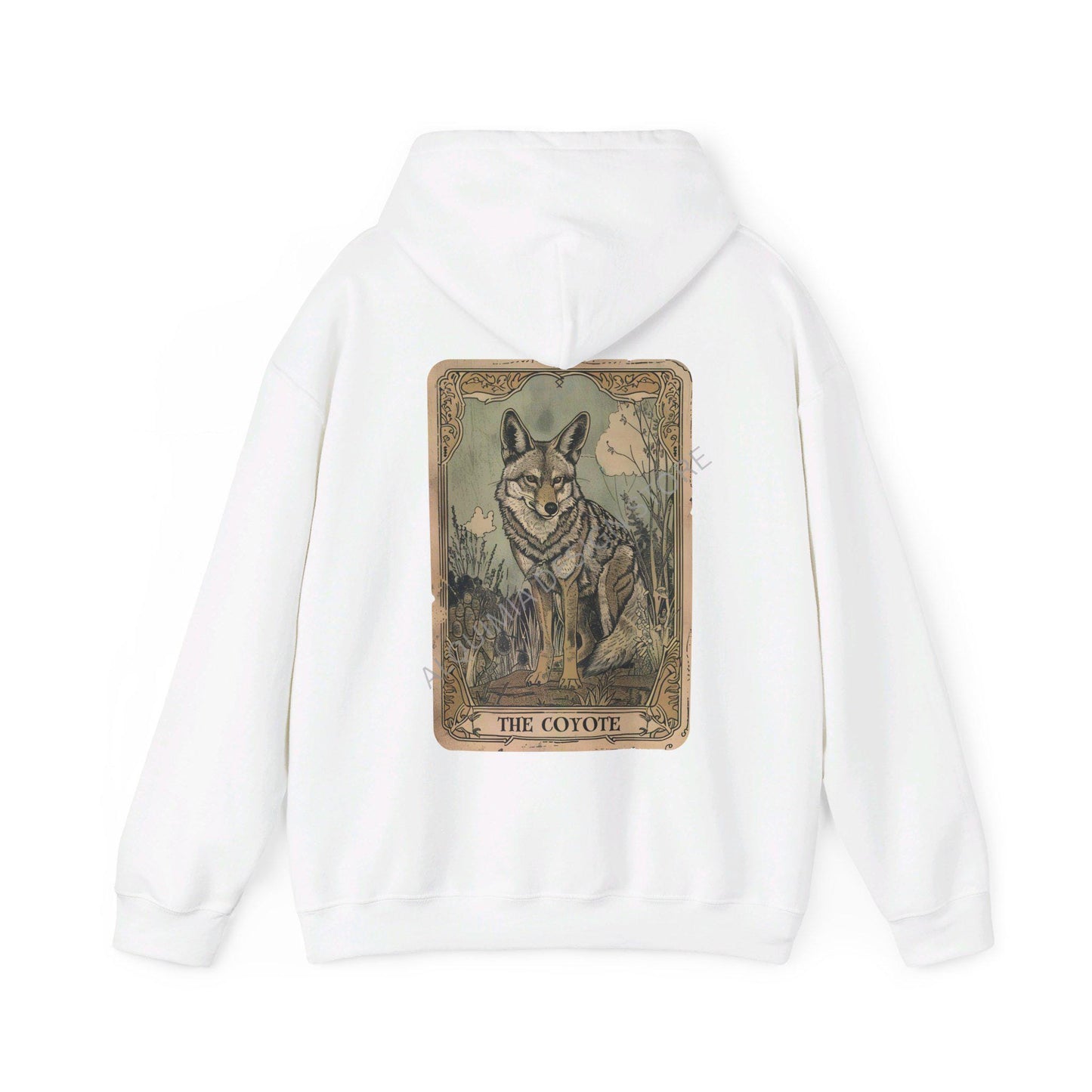 The Coyote Tarot Card Hoodie, Coyote Sweatshirt, Coyote Lover Gifts