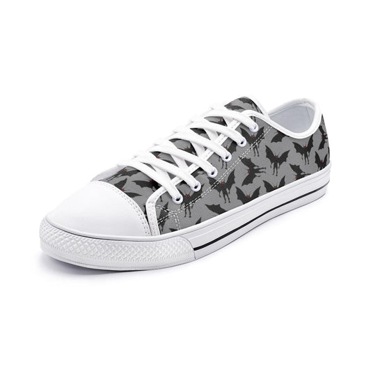 Mothman Sneakers Cryptid Unisex Low Top Canvas Shoes Moth Man
