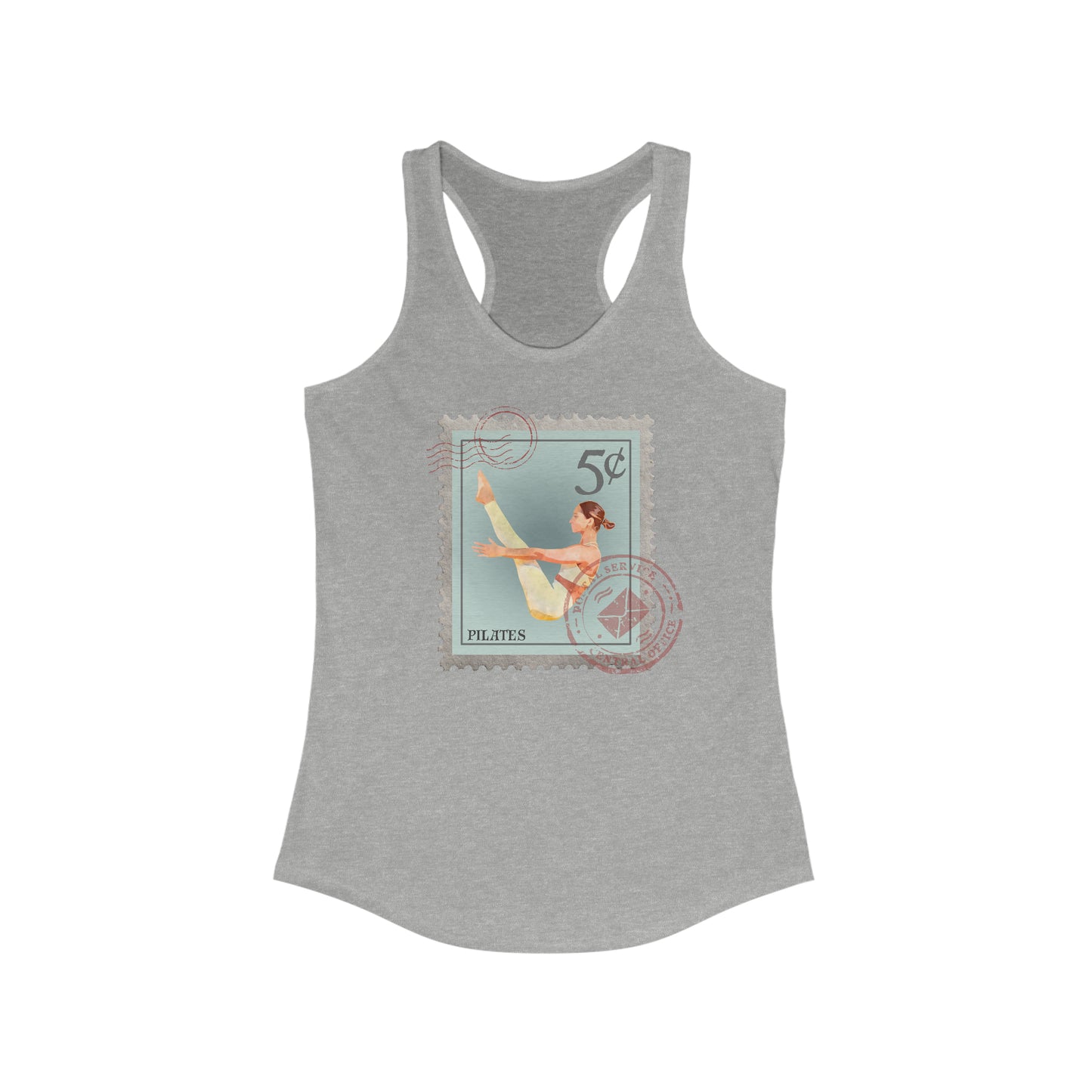 Pilates Pose Tank Top, Racerback