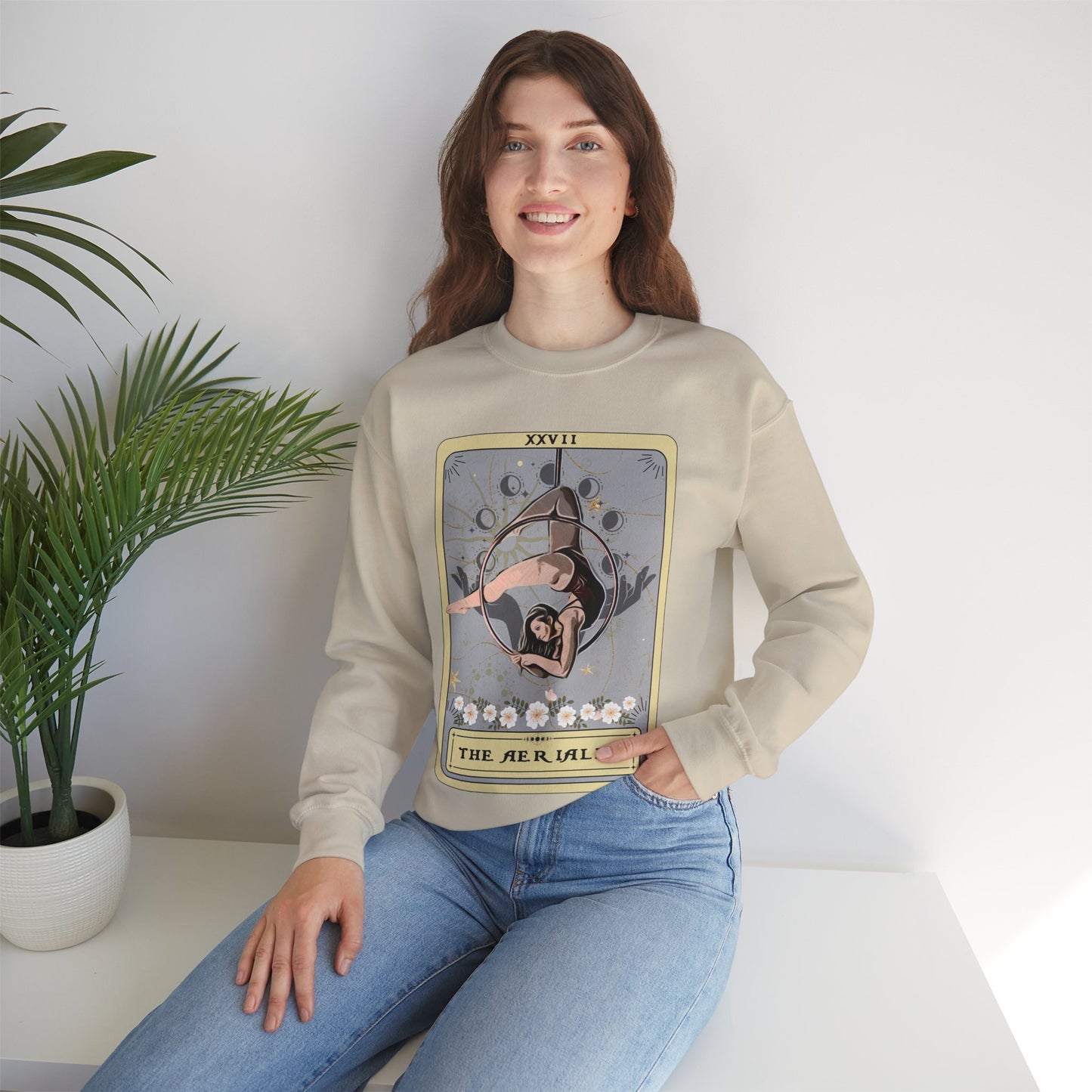 The Aerialist Tarot Card Sweatshirt, Aerial Hoop Sweater