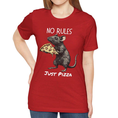 No  Rules Just Pizza Rat Pizza Shirt, Pizza Lover Rat T-shirt